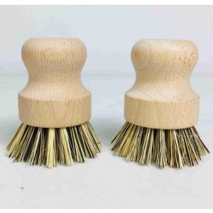 Ручная натуральная деревянная кухонная щетка